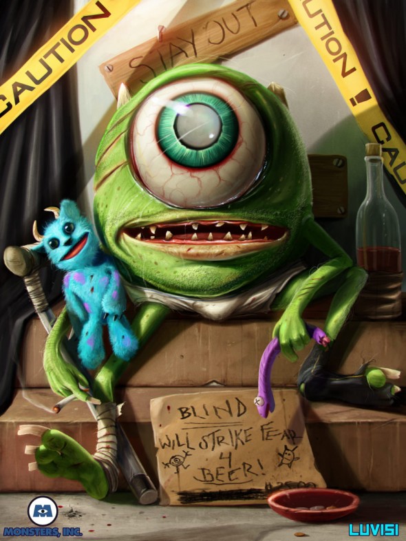 mike_wazowski___by_danluvisiart-d66ahsx