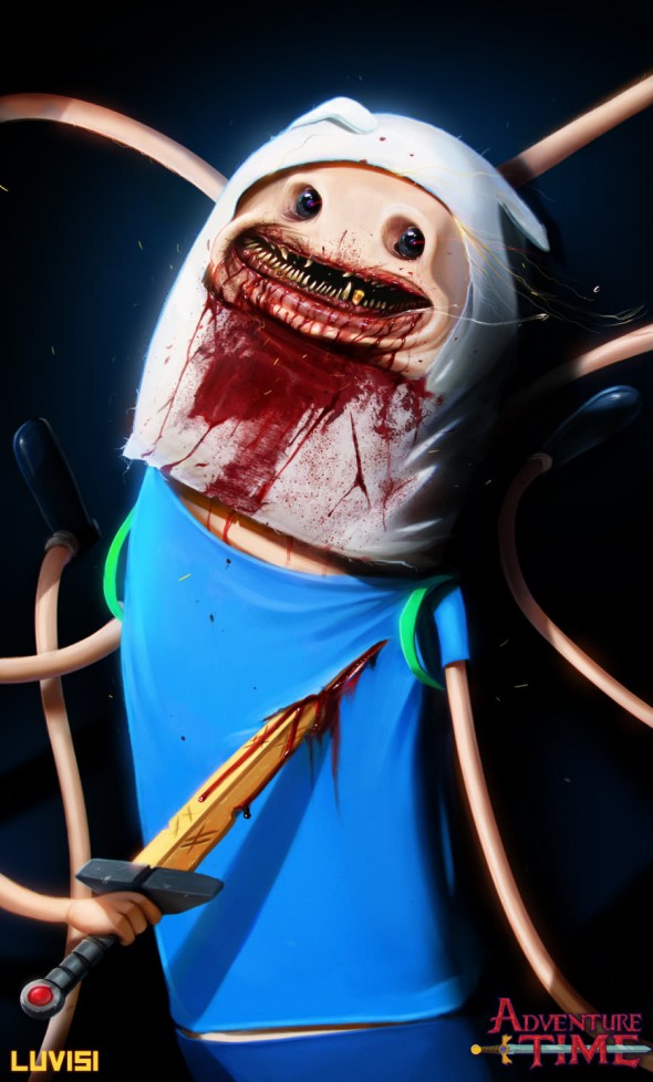 nightmare_finn___adventure_time___by_danluvisiart-d64futq